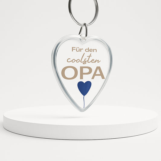 Herz Schlüsselanhänger "OPA"