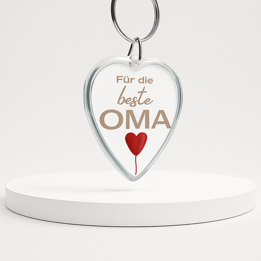 Herz Schlüsselanhänger "OMA"